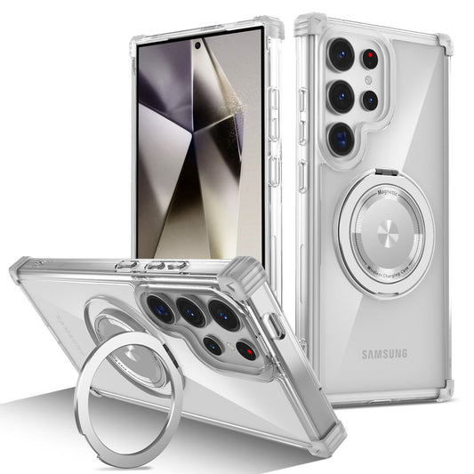 For Galaxy S25 S24 Ultra Case, Built in 360° Magnetic Stand, Compatible with Magsafe - Xkjdxz Series