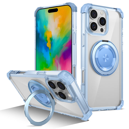 For iPhone 16 15 Pro Max Case, Built in 360° Magnetic Stand, Compatible with Magsafe - Xkjdxz Series