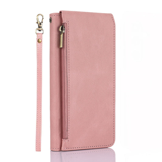 For Galaxy S25 S24 Ultra Zipper Wallet Case Cover with 8 Credit Holder - Xkllpt Series
