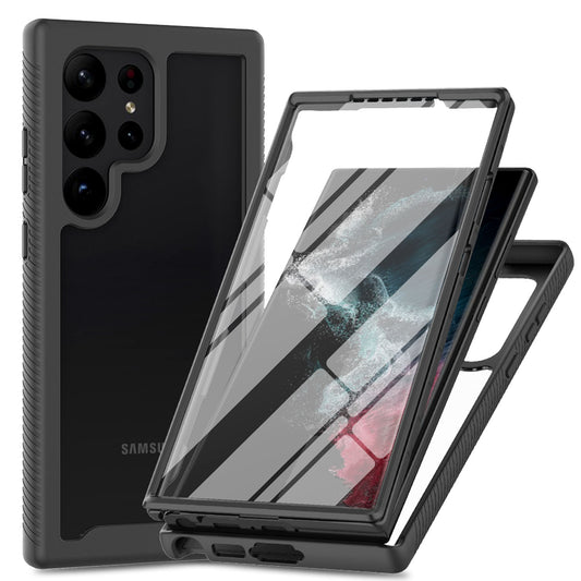 For Galaxy S25 S24 Ultra Case with Built-in Screen Protector, Support Wireless Charging, Shockproof Full Body Hard Cover - Xkpet Series