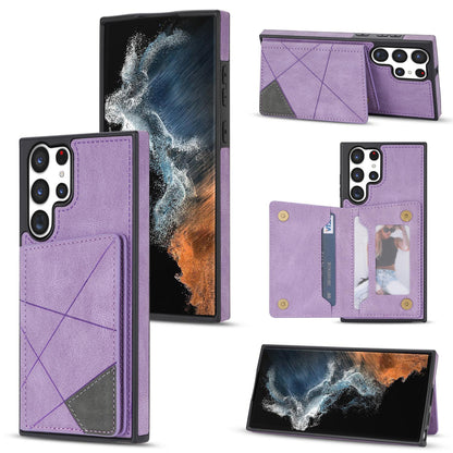 For Galaxy S25 S24 Wallet Case with Card Holder, Slim Leather Shockproof Protective Cover - Xtctk Series