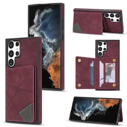 For Galaxy S25 S24 Wallet Case with Card Holder, Slim Leather Shockproof Protective Cover - Xtctk Series