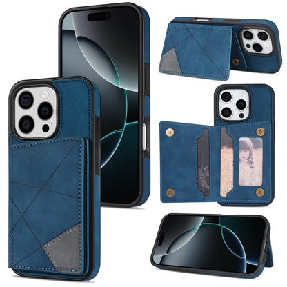 For iPhone 16e 15 Pro Max Wallet Case with Card Holder, Slim Leather Shockproof Protective Cover - Xtctk Series