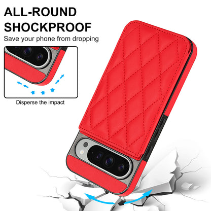 For Google Pixel 10 9 Pro XL Case with RFID Blocking Card Holder Magnetic Clasp Flip Cover - Xxfsk Series