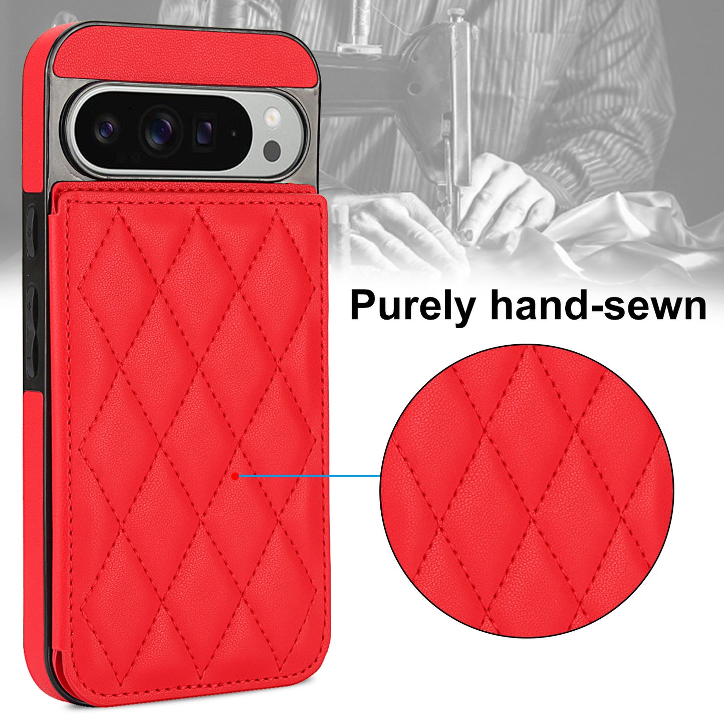 For Google Pixel 10 9 Pro XL Case with RFID Blocking Card Holder Magnetic Clasp Flip Cover - Xxfsk Series