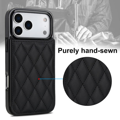 For iPhone 17 16 15 Case with RFID Blocking Card Holder Magnetic Clasp Flip Cover - Xxfsk Series