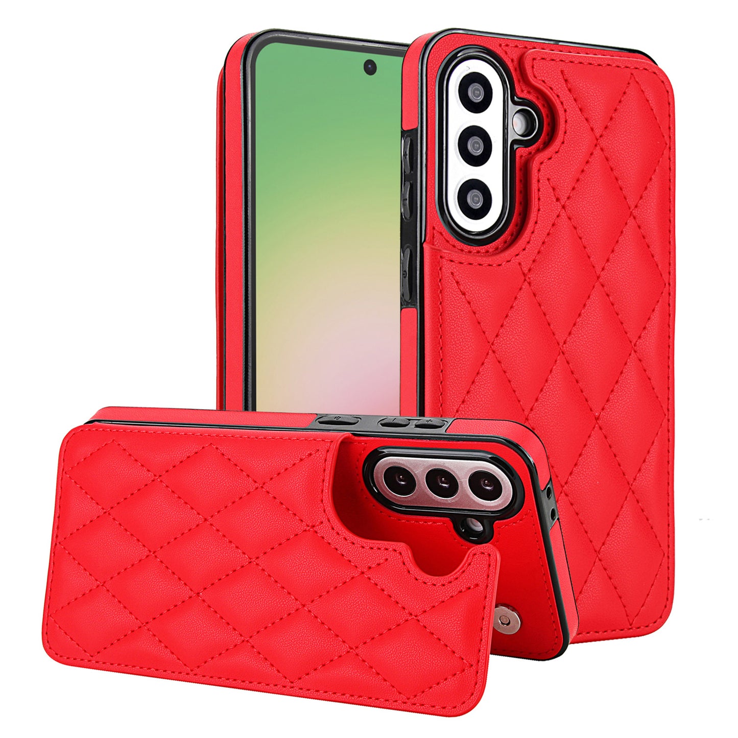 For Galaxy A56 A55 A54 A53 5G Case with RFID Blocking Card Holder Magnetic Clasp Flip Cover - Xxfsk Series