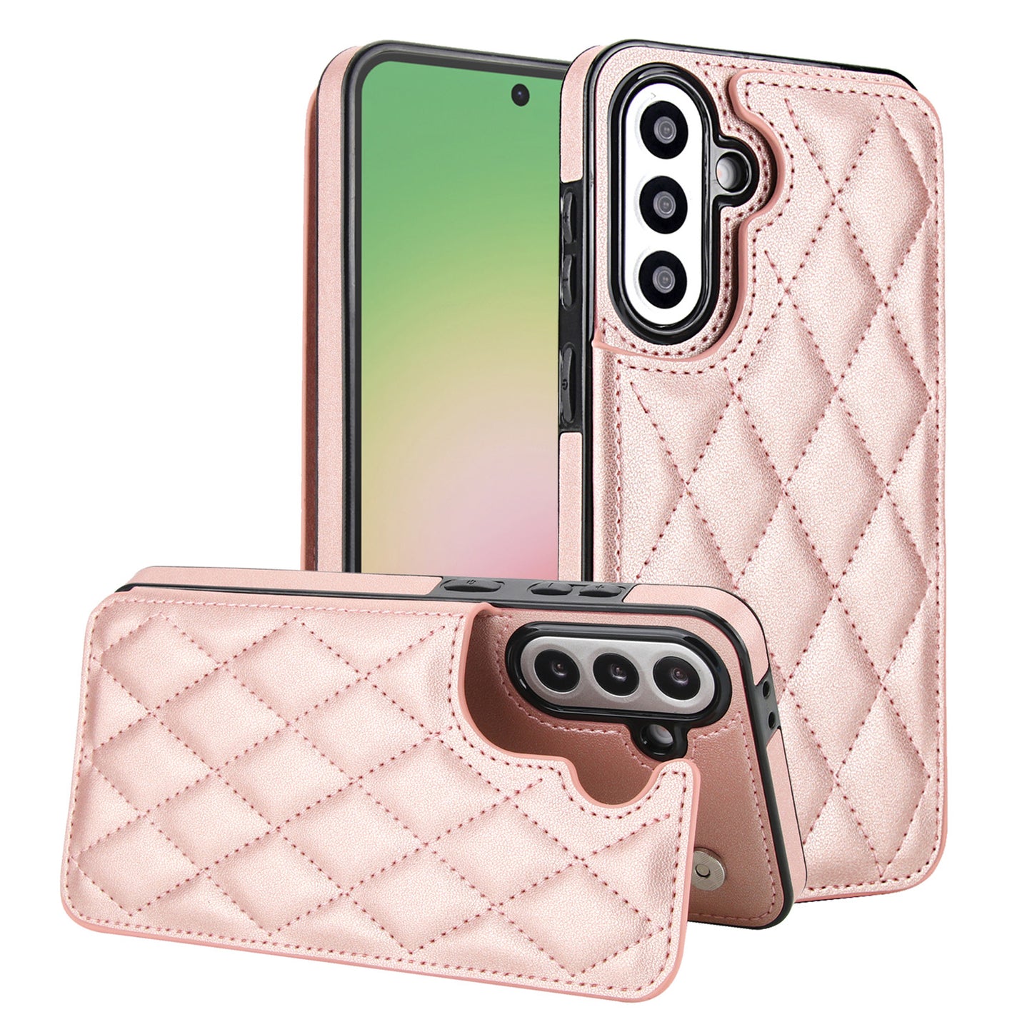 For Galaxy A56 A55 A54 A53 5G Case with RFID Blocking Card Holder Magnetic Clasp Flip Cover - Xxfsk Series