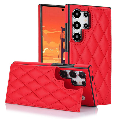For Galaxy S25 S24 Ultra Case with RFID Blocking Card Holder Magnetic Clasp Flip Cover - Xxfsk Series