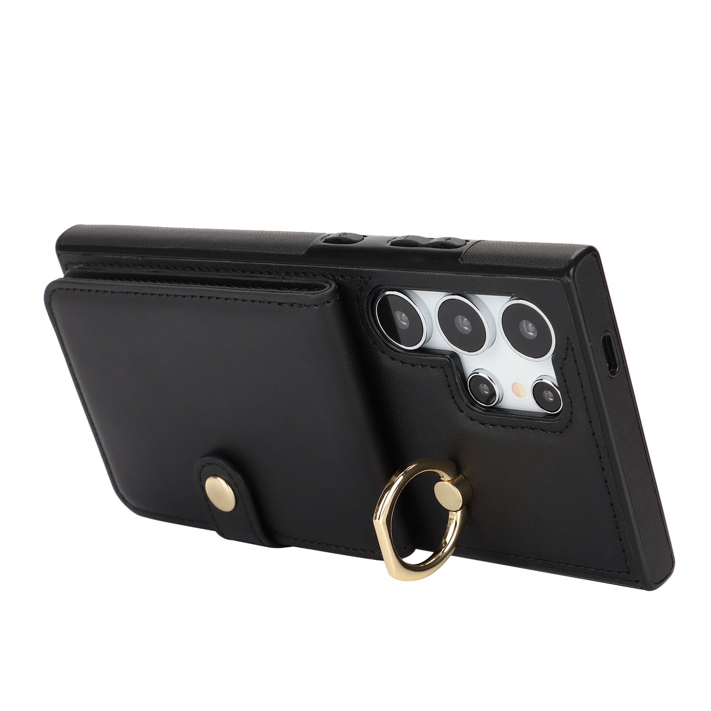 For Galaxy S25 Edge S24 Wallet Case with Card Holder, Leather Protective Cover with Kickstand - Zhihqbk Series