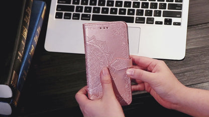 Crossbody Wallet Case for Google Pixel 9A 8 Pro, Mandala Pattern Flip Case Cover - Mtlyhgs Series