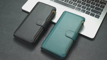 For iPhone 16 15 Pro Max Crossbody Wallet Case with RFID Blocking - Xkdkllqb Series