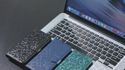 Wallet Case for Sharp Aquos R10 R9 Sense9 Sense8 Slim Flip Polka-Dots Phone Cover with Card Holder - Bodw Series