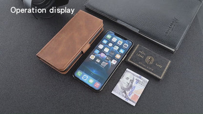 For iPhone 16e 15 Pro Max Zipper Wallet Case Cover with 8 Credit Holder - Xkllpt Series
