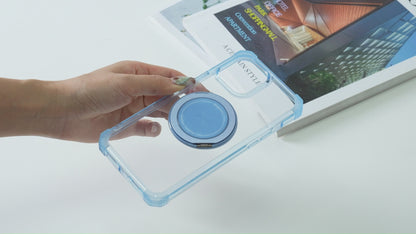 For iPhone 16 15 Pro Max Case, Built in 360° Magnetic Stand, Compatible with Magsafe - Xkjdxz Series
