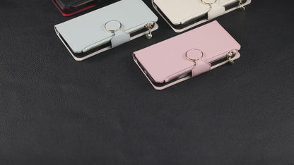 For Sharp Aquos R9 Sense9 Sense8 Crossbody Wallet Case with Card Holder, Zipper PU Leather Phone Cover with Long Shoulder Lanyard - Llyxdkgs Series
